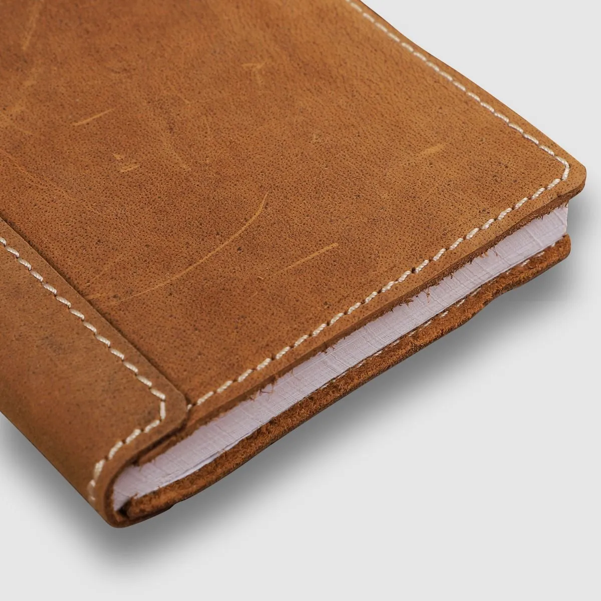 A6 Leather Art Pad- Chestnut Brown