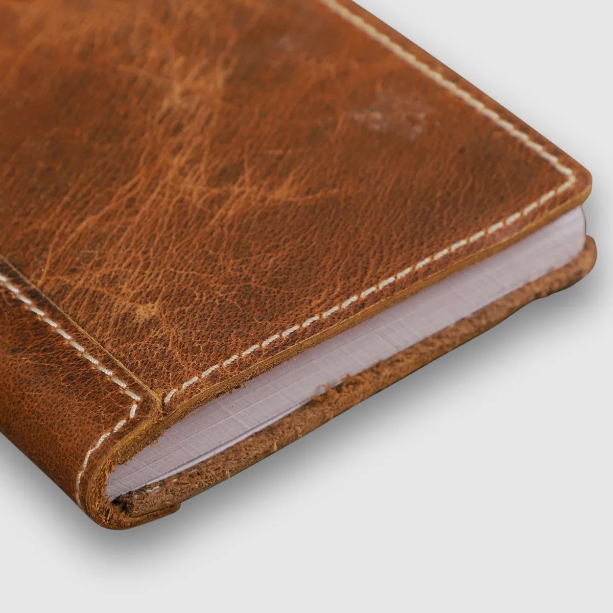 A6 Leather Art Pad- Deep Green
