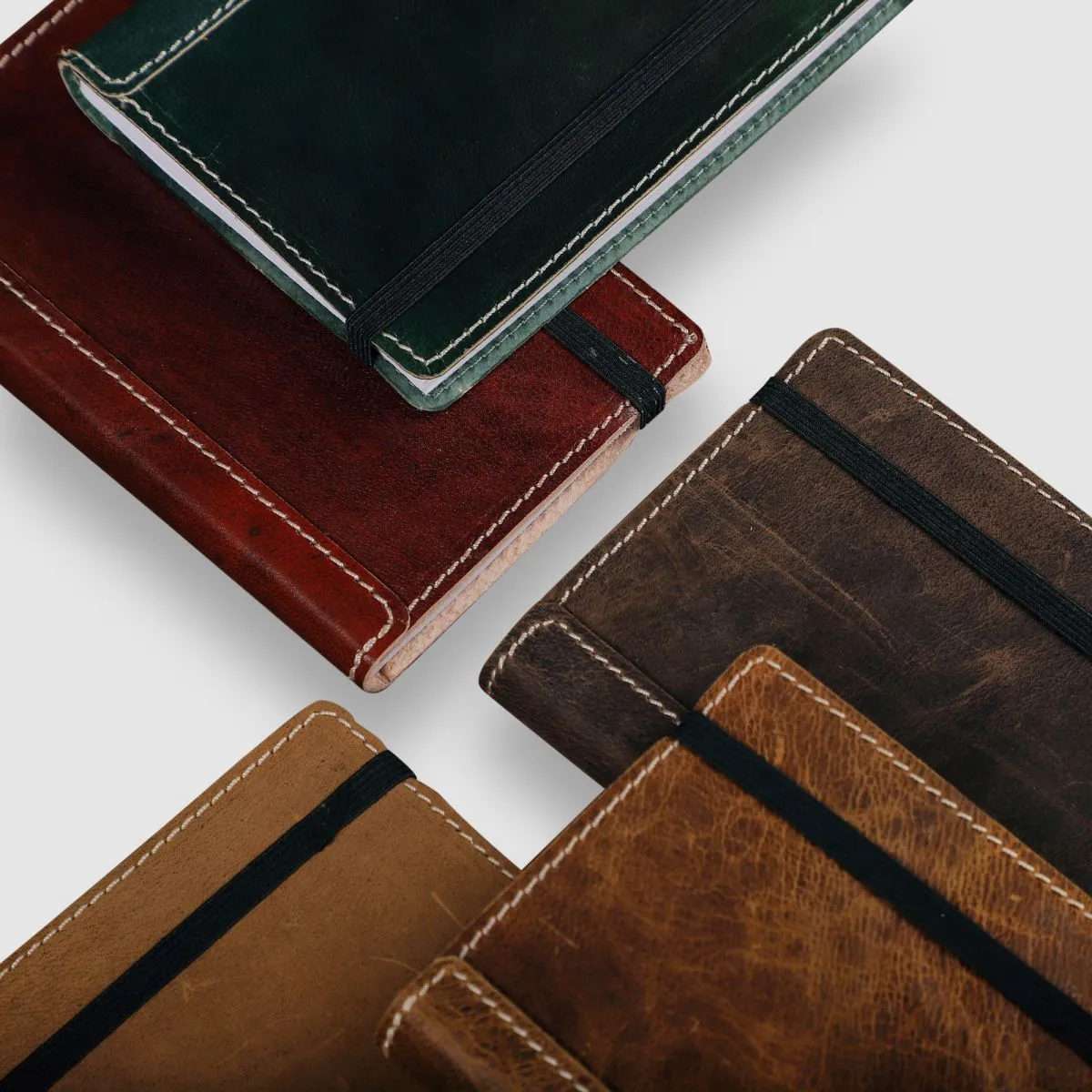 A6 Leather Art Pad- Deep Green
