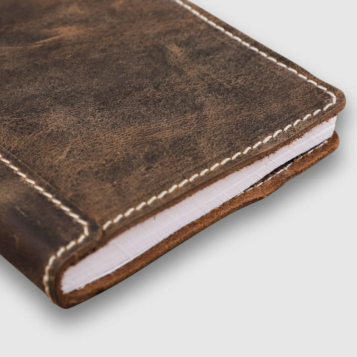 A6 Leather Art Pad- Deep Green