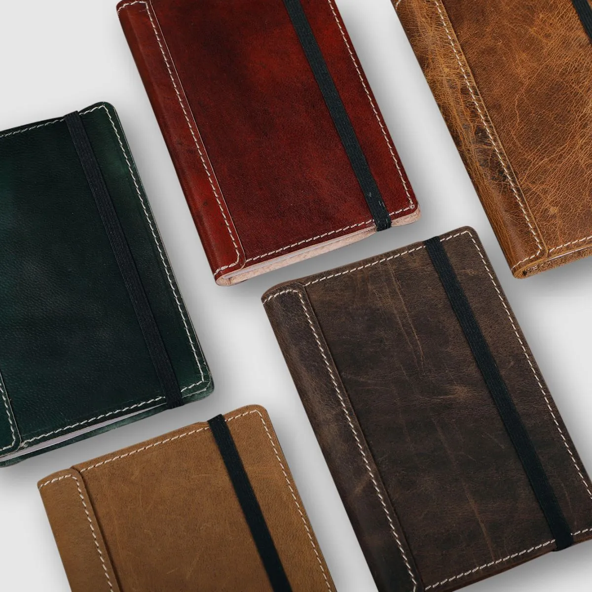A6 Leather Art Pad- Deep Green