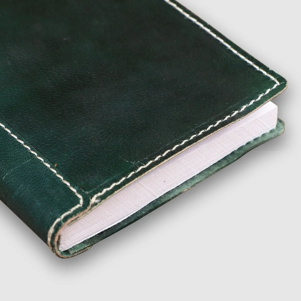 A6 Leather Art Pad- Deep Green