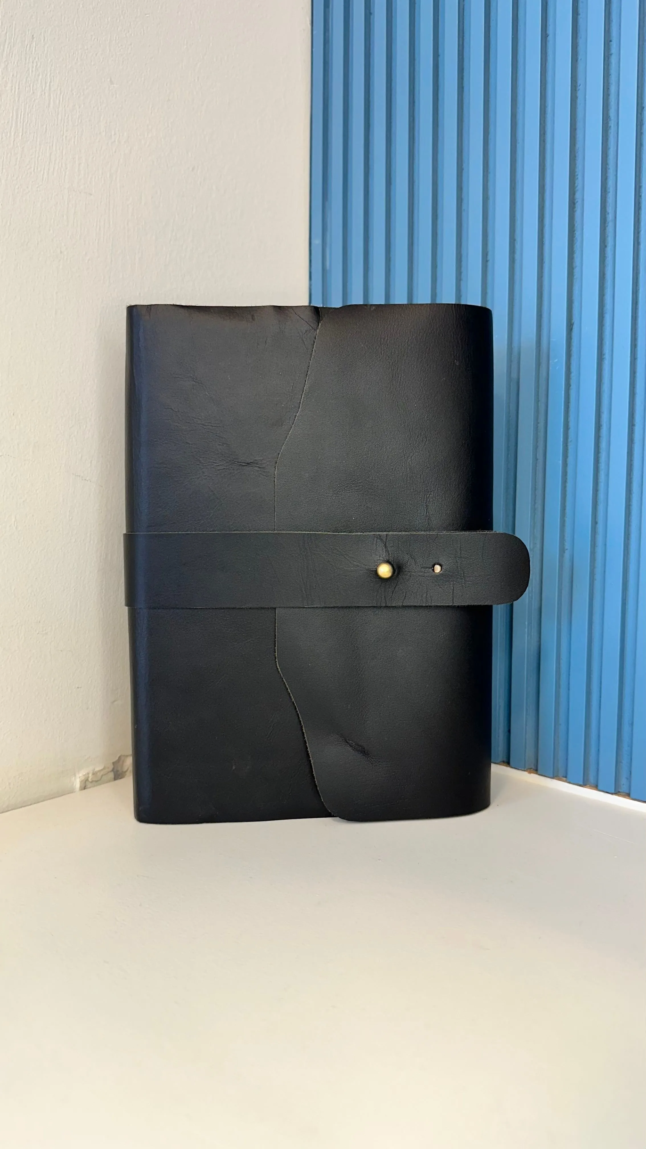 A6 Leather Art Pad- Deep Green