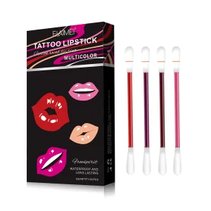 Elaimei 20 Pcs/Set of Tattoo Lipstick Kit |Cotton Swab Lip Tint