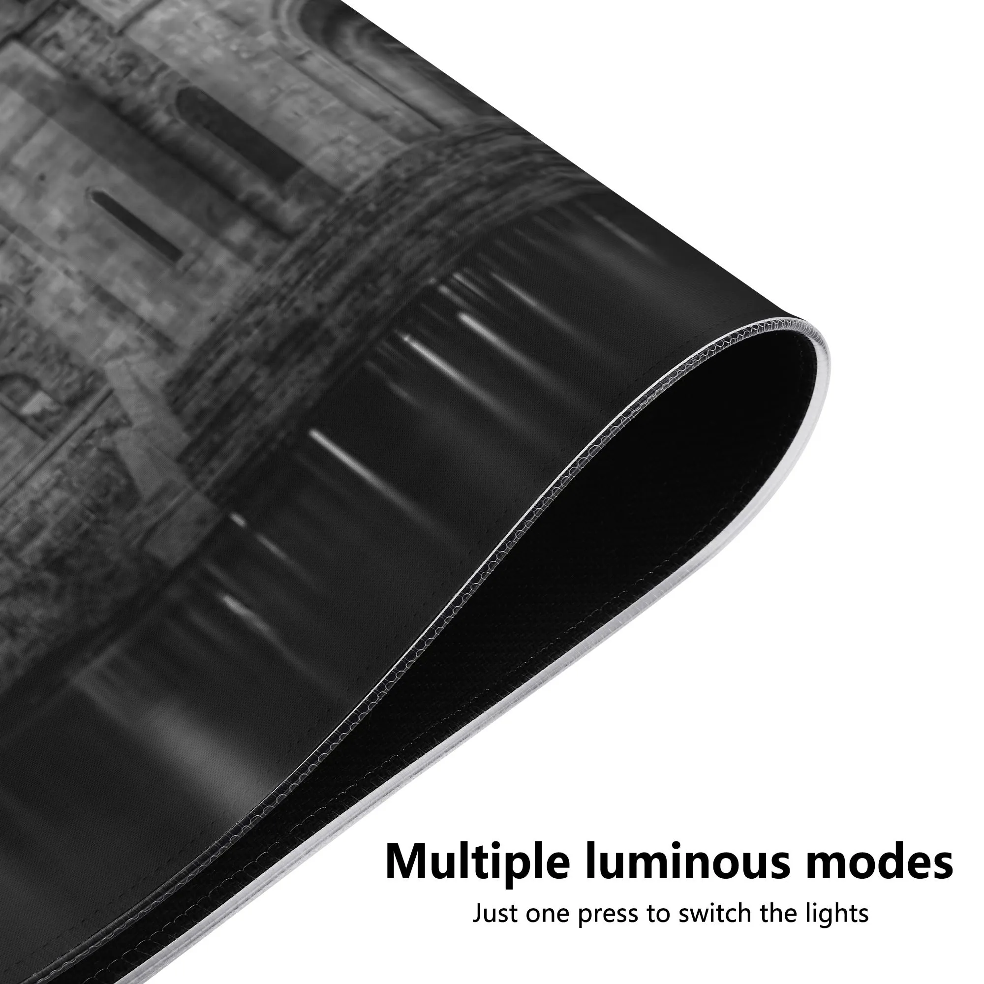Electrified Castle Wireless Charging Rubber RGB Gaming Desk Mouse Pad