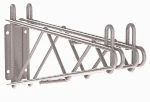 Metro 2WS18K4 Metroseal&reg; Gray Shelf Support for 18" Double Shelves
