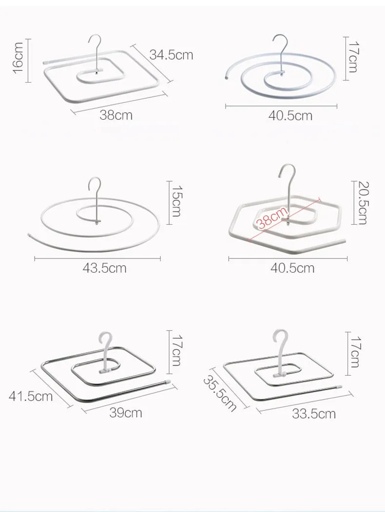 Rotating Spiral Space-Saving Drying Rack