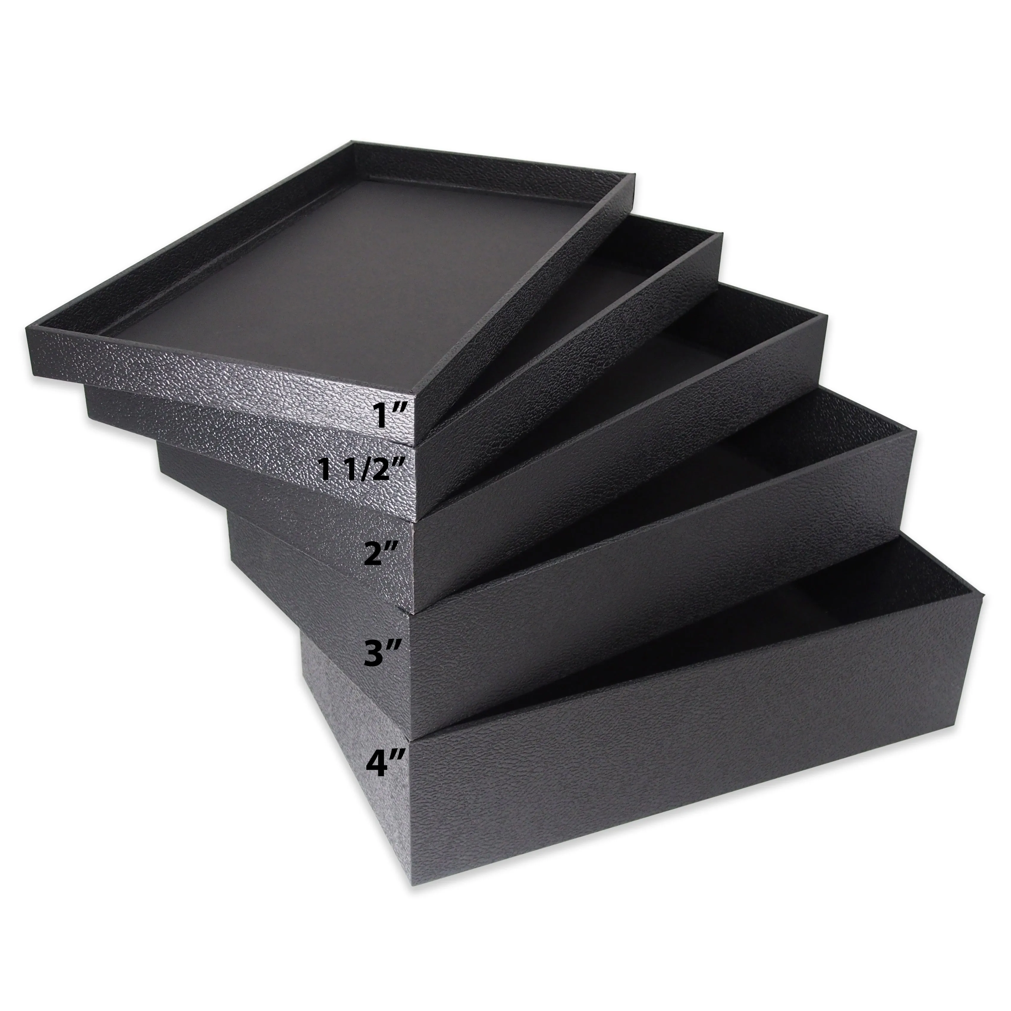 Standard Black Utility Trays - Multiple Sizes