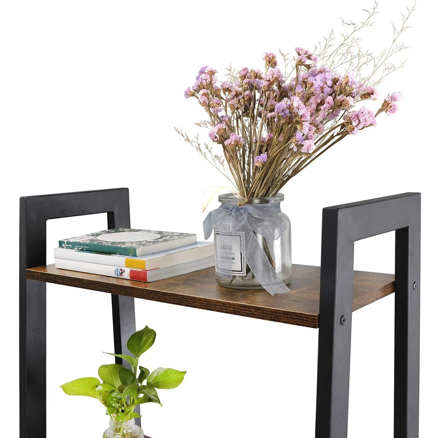 ZENY™ 4-Tier Bookshelf, Ladder Bookcase, Multifunctional Ladder-Shaped Plant Stand Rack